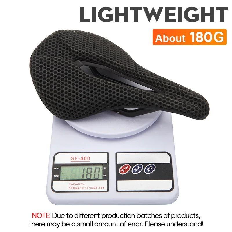 Седло BUCKLOS MTB, напечатанное на 3D-принтере, подушка для сиденья велосипеда, карбоновая подушка для седла, дышащая, сверхлегкая, напечатанная на 3D-принтере, седло для велосипедного кресла