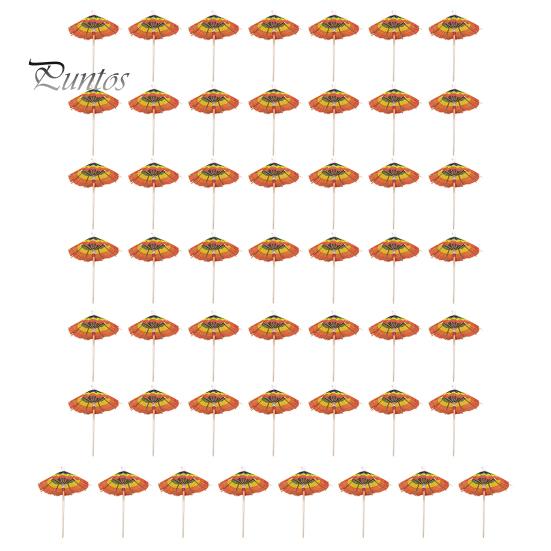 50 шт. Коктейльные зонтики Коктейльные палочки Красочные зонтики для фруктовых напитков Мини-зонтик Зубочистки Гавайские принадлежности для вечеринок