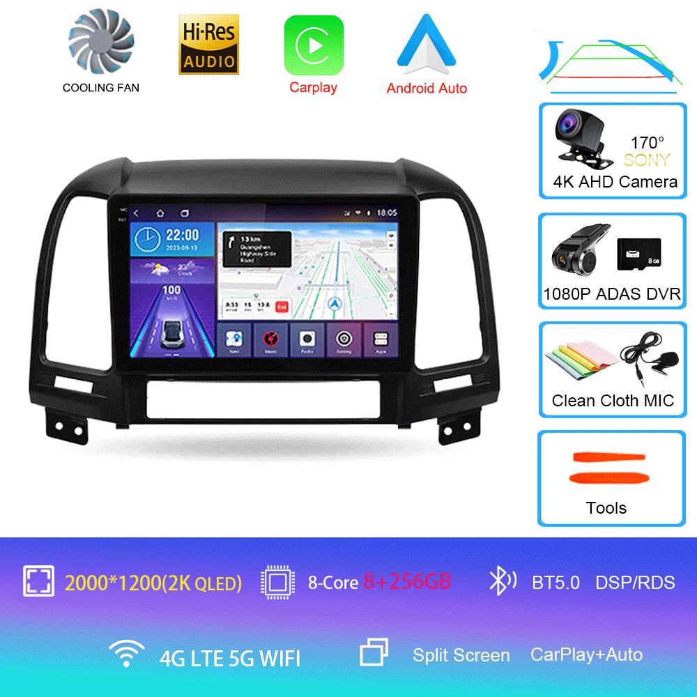 Android 14 Car radio For Hyundai Santa Fe 2 2006 - 2012 player Multimedia navigation stereo GPS No 2din 2 din dvd