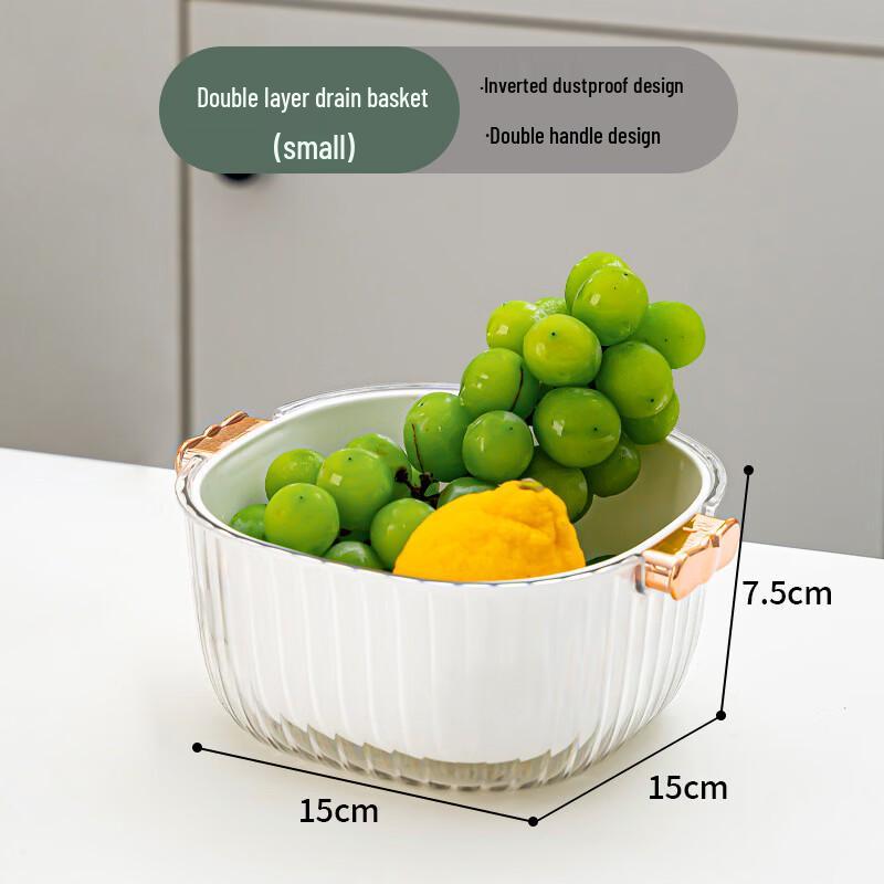 Multi-functional Double-Layer Drain Basket