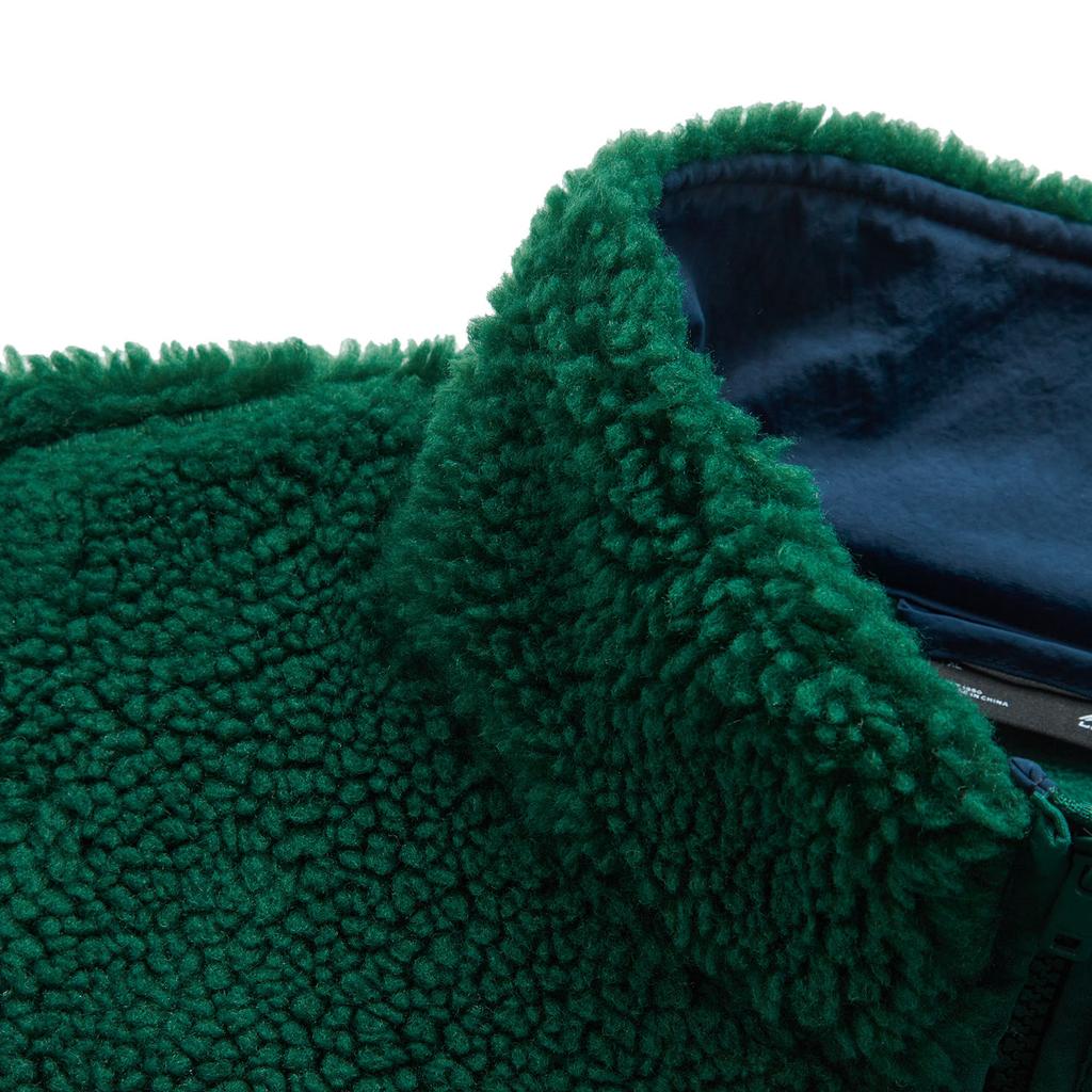 Li Ning Sports Lifestyle Series Теплая повседневная флисовая куртка из овечьей шерсти с воротником-стойкой, ветрозащитная, унисекс, зеленая AFDUC95-2