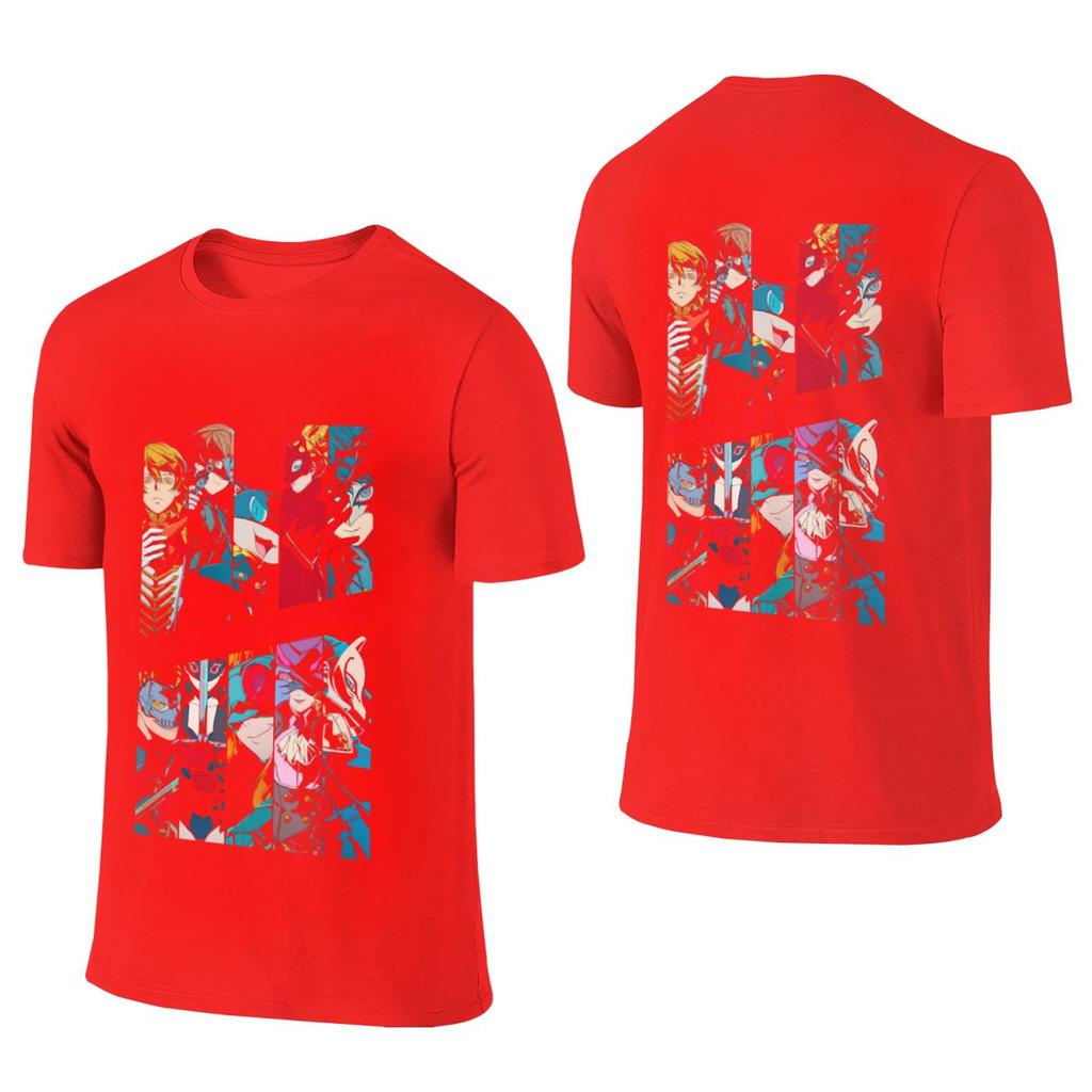 Persona 5 Royal Tshirt Breathable Reversible Tshirtminimalist Style Rich Color Cotton Tee