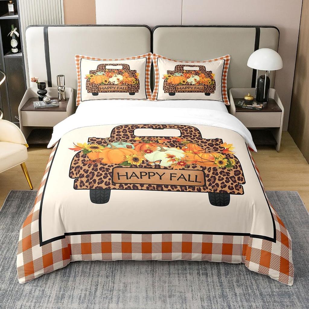 Harvest Duvet Cover Sets For Kids Teens Queen King Size Quilt Covers Lightweight Down 2 Pillowcases 1 Duvet Cover No Comforter