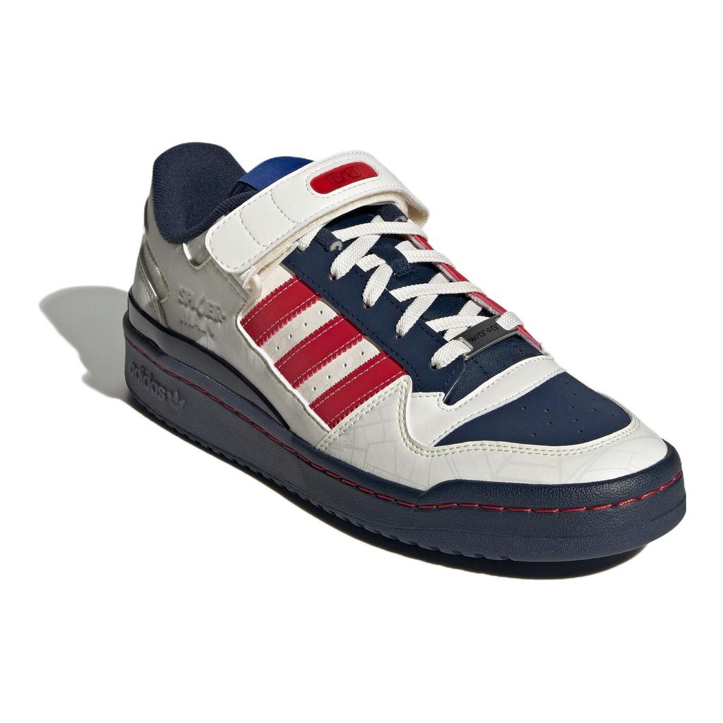 Marvel x adidas Forum Low Spiderman Унисекс Кроссовки Белый Прозрачно-Белый Солнечно-Красный IG3813