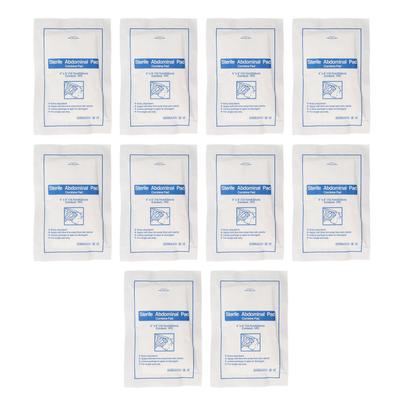 10 шт. абдоминальные подушечки с высокой степенью впитываемости для ухода за ранами в индивидуальной упаковке гигиенические экстренные абдоминальные