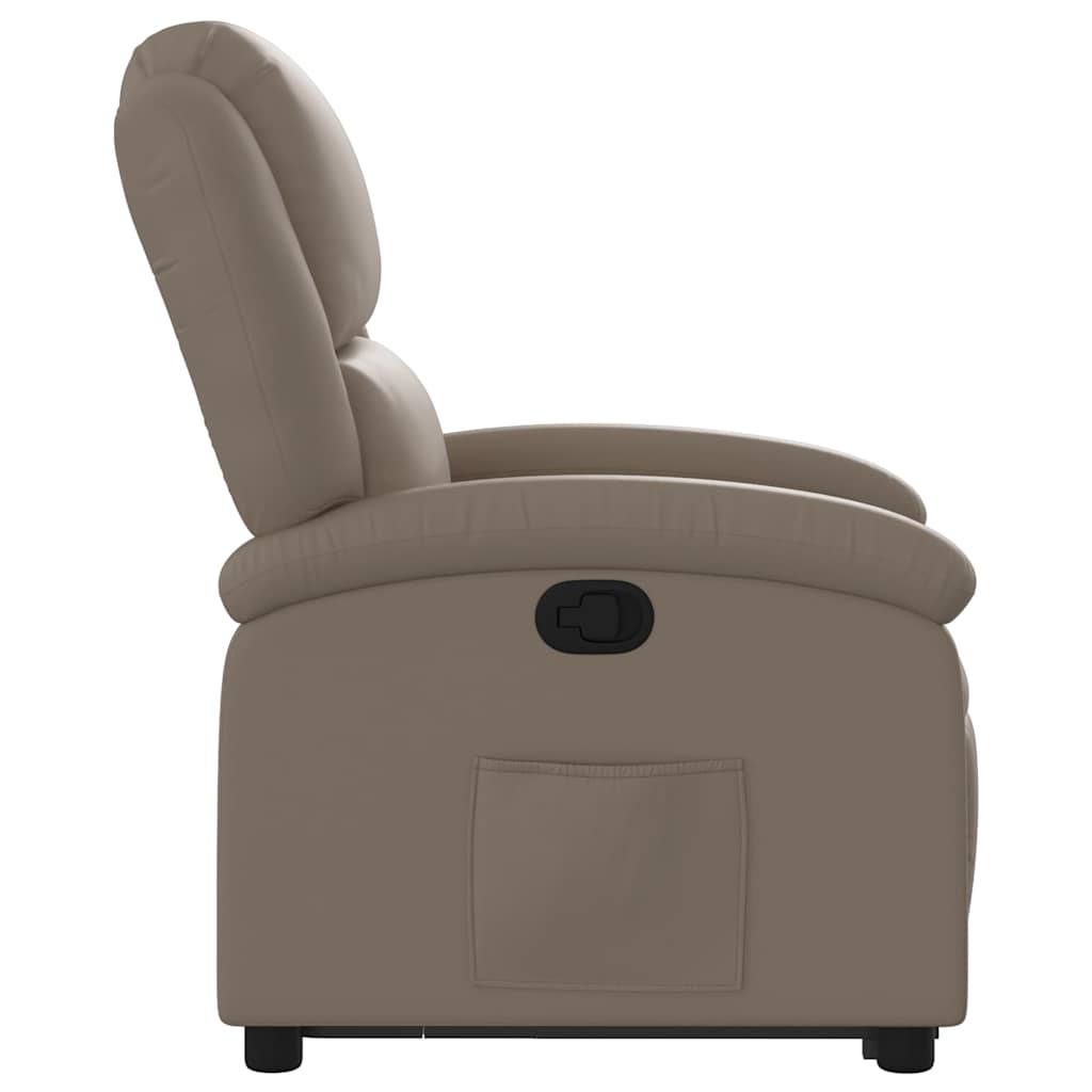 Recliner Chair with Lift Assistance Cappuccino Faux Leather