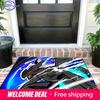 Pokemon Zekrom Dynamic Lightning Style Print Non-Slip Doormat, Absorbent Floor Mat for Home Decor