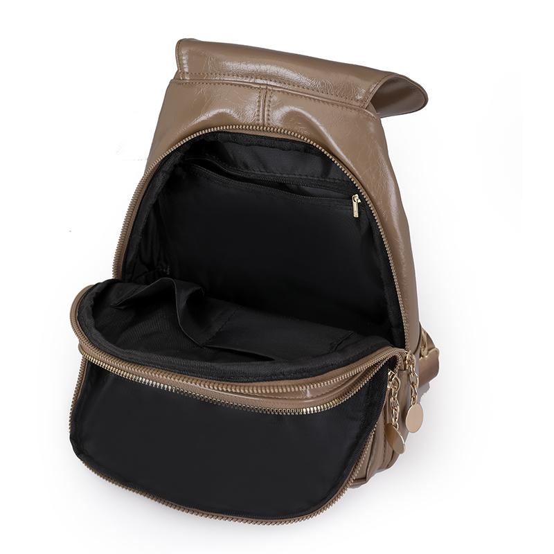 Рюкзак многофункциональный женский рюкзак с цветными блоками и замком