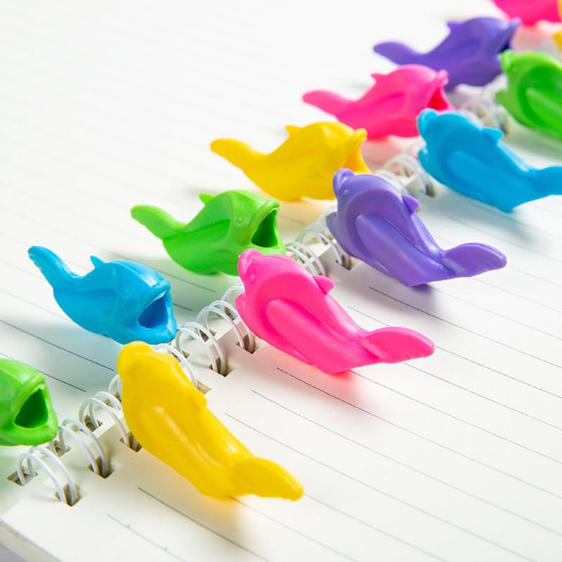 10 шт., детский держатель для ручек в форме рыбы, мягкий инструмент для обучения письму для малышей, корректирующее устройство