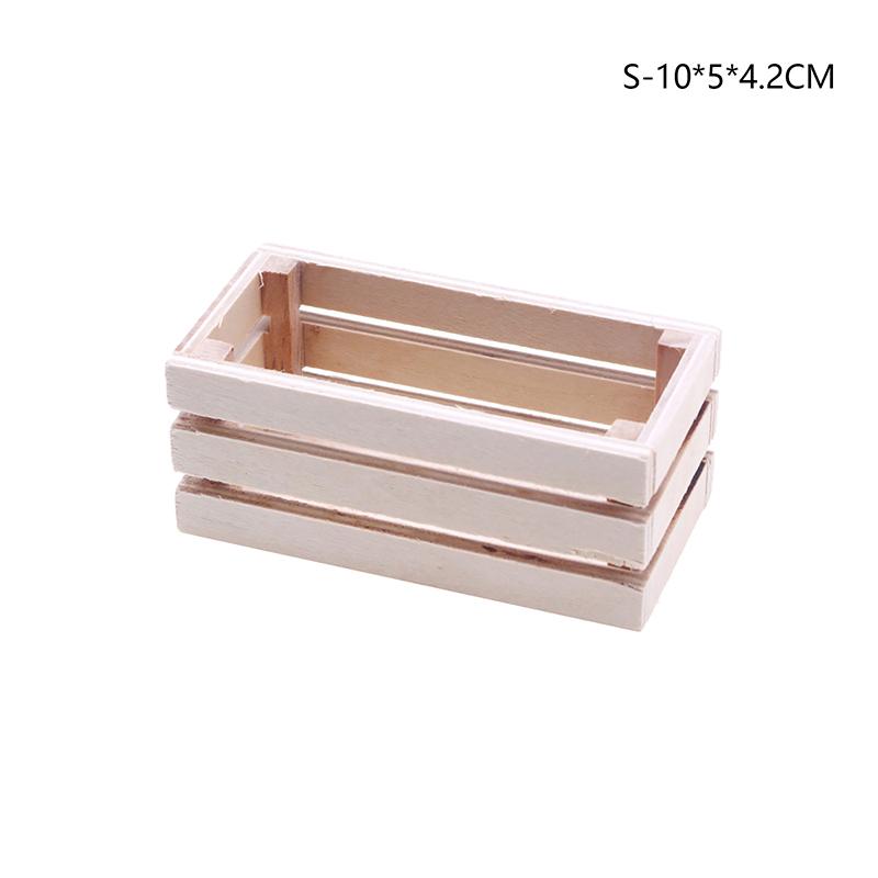 1:12 Dollhouse Miniature Storage Basket Food Drink Storage Basket Plant Pot Home Garden Model Decor Toy Doll House Accessories