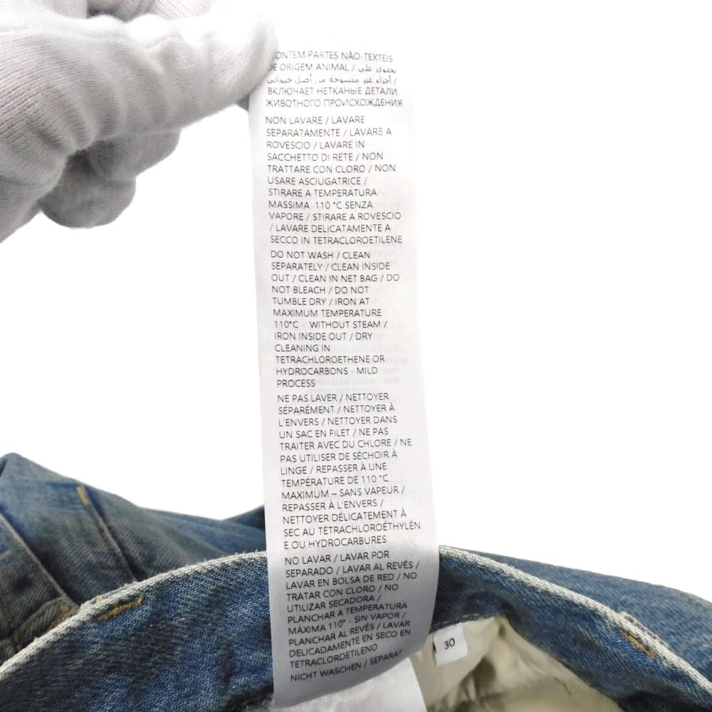 Used 9539 Tapered Fit Denim 796360 XDC6P 4206 51178 Current 30 Button Fly Washed Unused Logo Cotton Light Blue Men's