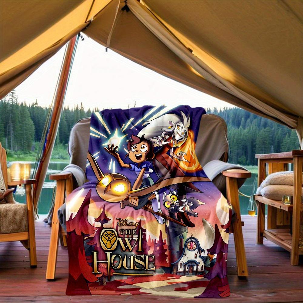 1 шт., Плед «Дом Совы», Сезонный подарок для друзей, Мягкий плед, Пледы для улицы, Гостиная, Путешествия