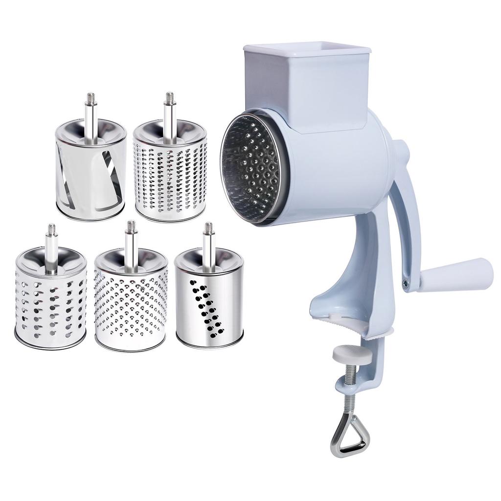 Nut Mill with Drum Multifunctional Grinding Tool Practical Nut Grinder Handy Food GradChopper Hand-Crank Shredder