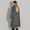 Women's Mid-Length Stand Collar Yak Down Wool Coat