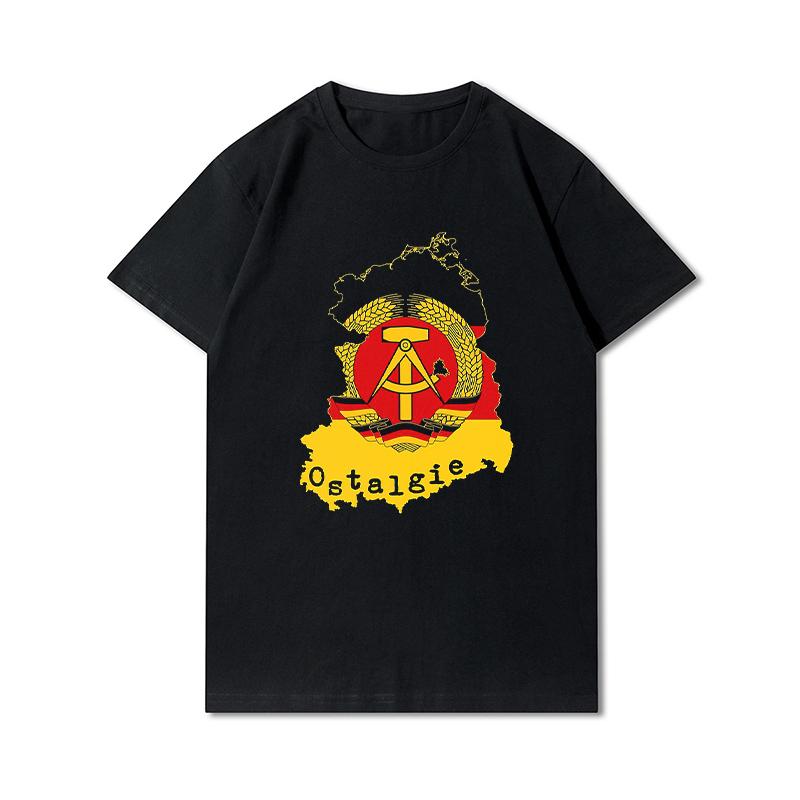 Мужская хлопковая футболка премиум-класса в стиле Харадзюку, ddr Germany, старик, говорящий, футболки с принтом, забавный стиль, хлопковая футболка с круглым вырезом, повседневные футболки
