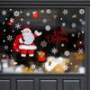 Christmas Home Atmosphere Decoration Stickers Children's Room Window Decals Store Window Large Static Glass Stickers