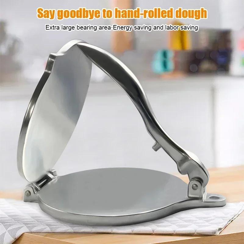 6.3 Inch Manual Tortilla Press Aluminum Alloy Corn Tortilla Maker Homemade Pancake Press Kitchen Tool For Diy Mexican Food