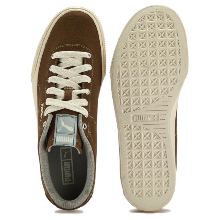 Puma IV-60 Холщовые Классические Ретро Универсальные Низкие Кроссовки Унисекс Коричневый 390425-08