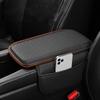 Кожаный подлокотник автомобиля, пена с эффектом памяти, защитный чехол для подлокотника центральной консоли с карманом для хранения, подушка для локтя