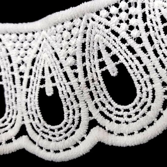 1 пара декоративных мягких и удобных 3D ажурных кружев с вышивкой, сделанных своими руками из молочного волокна, искусственного воротника, кружева для дома