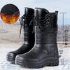 Men's High-Top Waterproof Snow Boots: Warm, Non-Slip, Cold-Proof Winter Shoes