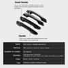 For Citroen C4 Cactus 2014 2015 2016 2017 2018    2022 Gloss Black Outer Door Handle Cover Stickers Car