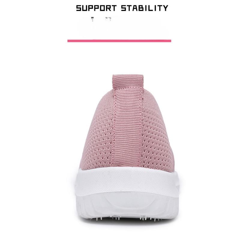 Lightweight Mesh Womens Breathable Flat Shoes - Ultra-Comfortable, Slip-Resistant, and Ventilated for Outdoor Casual Wear