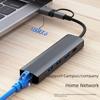 Проводная сетевая карта RJ45 3.0 конвертер: Адаптер Type-C - USB Gigabit