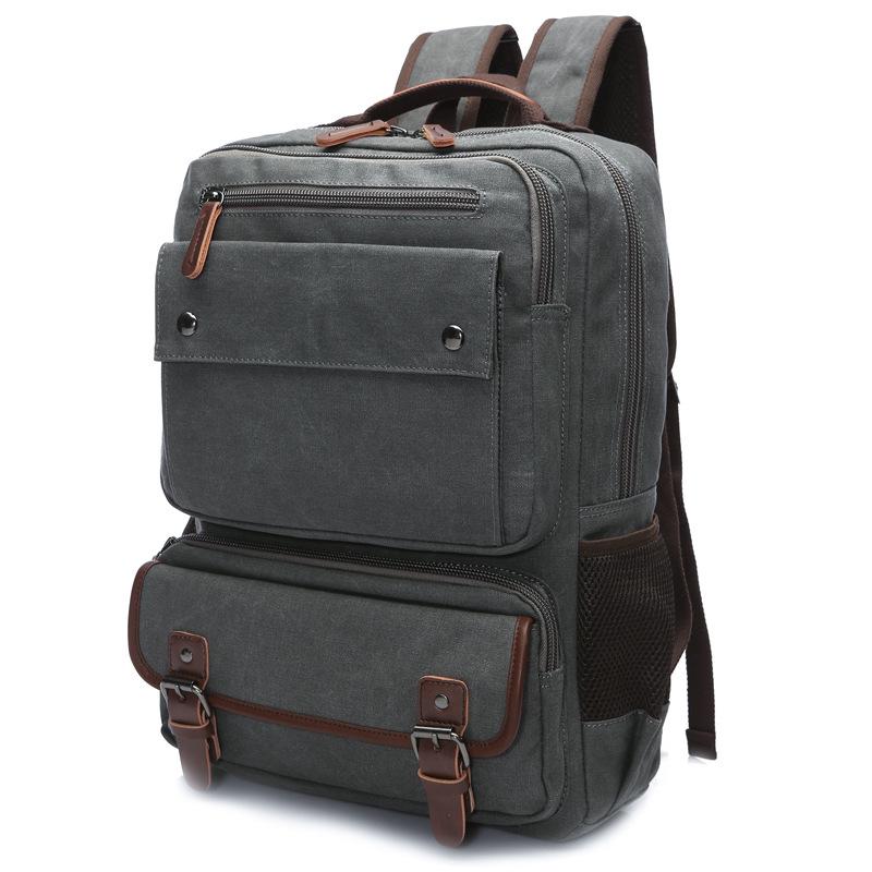 2026 New Men Handheld Dual Use Laptop Backpack, Large Capacity Outdoor Travel Backpack Student School Bag