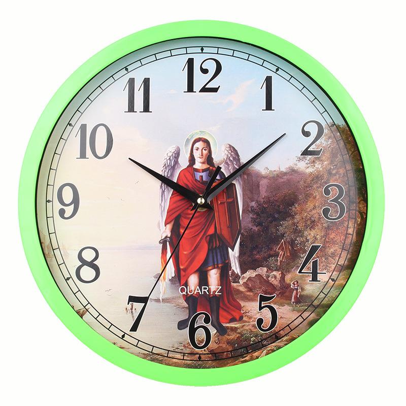 Новые настенные часы Иисуса Спасителя Спальни Гостиная Украшение для дома Настенные часы Гостиная Столовая Бесшумные настенные часы