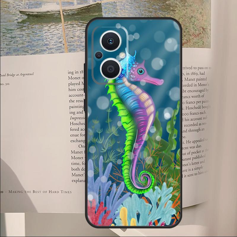 Чехол с морским коньком для OPPO Reno 7 8 Lite 11F 12F 13F 14F 10 11 12 13 14 Pro Чехол для OPPO Find X6 X8 X9 Pro