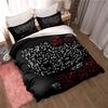 This adorable Hello Kitty printed cartoon duvet cover bedding set is a cute anime-themed home decor item suitable for both child