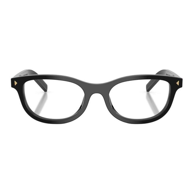 Prada Brand Logo Design Acetate Square Optical Glasses Women Black Black 50 basic packaging-glasses case + packaging box