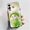 Case For Doogee N60 Pro Phone Case Luxury Cute Love Heart Rabbit Cartoon Funny Cover Black TPU Soft Silicone Protective Casing