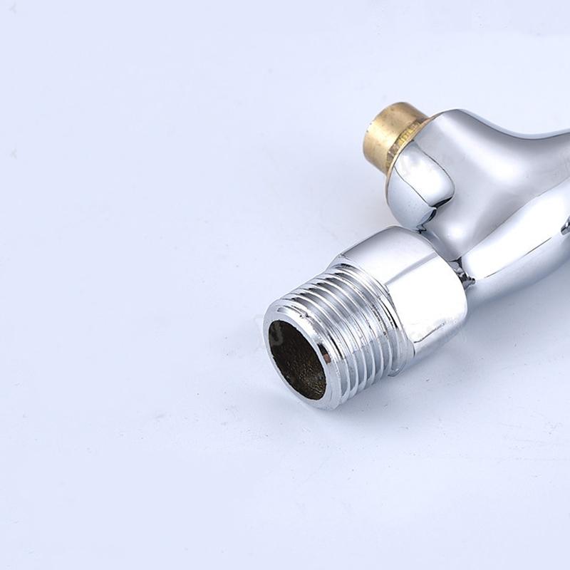 1pc Faucet Quick Open Single Cold Porcelain Core Washing Machine 1/2' Outdoor Anti-theft With Key Mop Pool Tap