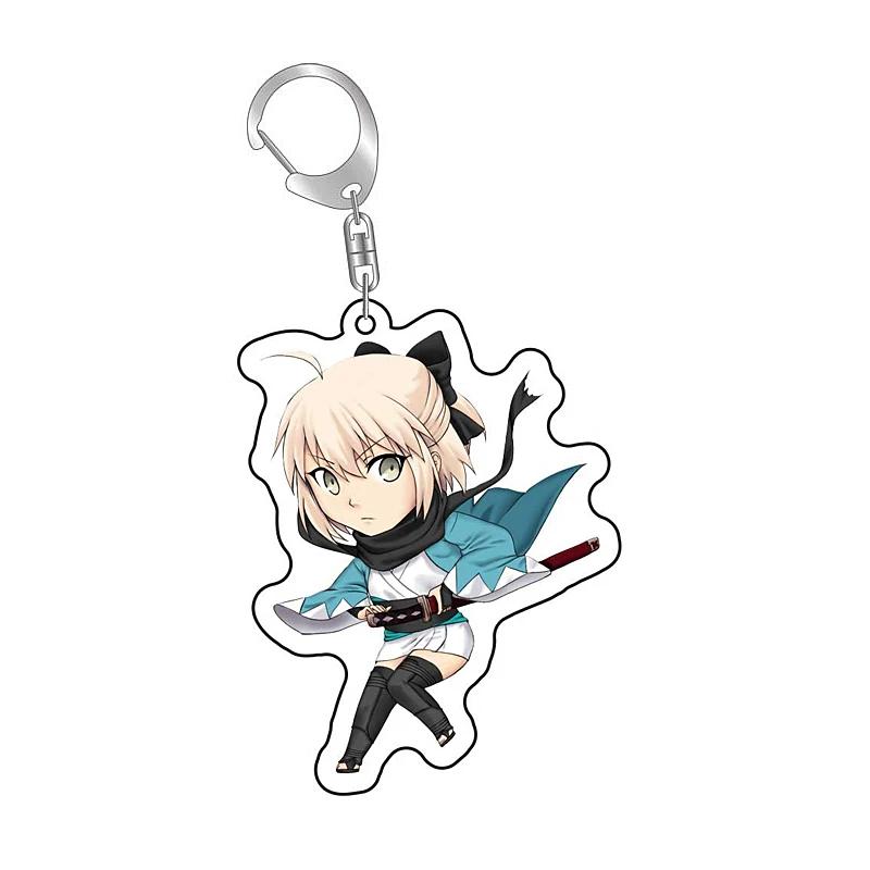 Fate Stay Night Тосака Рин Алтрия Пендрагон Милый Мультяшный Брелок Kawaii Брелоки Части для Сумки и Модный Подарок