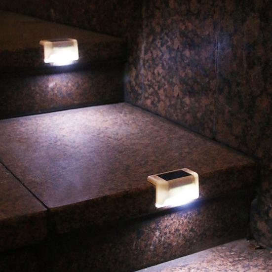 Солнечная палубная лампа Водонепроницаемый погодный IP65 Светостойкий датчик Простая установка Длинный срок службы Декоративный АБС-пластик