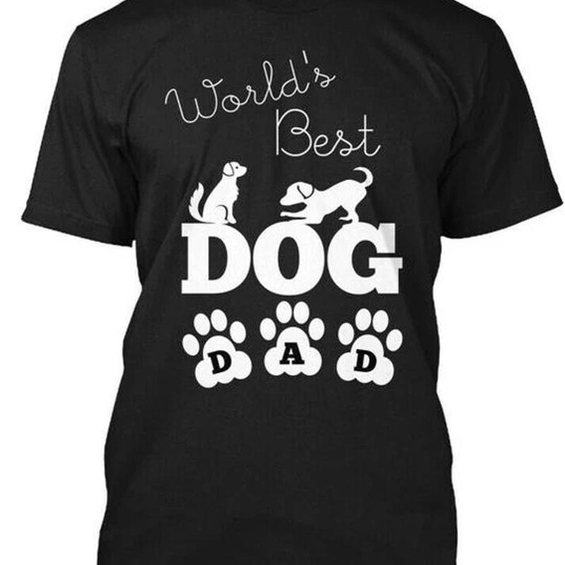 Worlds Best Dog Dad Size Premium T Shirt M 2xl