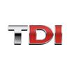 BPU1 Hot 2025 New 3D Metal silvery TDI logo car rear Emblem sticker For Volkswagen POLO passat b5 b6 b7 golf 4 5 6 7 vw Tiguan Jetta xy2