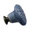 Single Hole Ceramic Knob Flower Surface Drawer Knobs Relief Cabinet Knob Dresser
