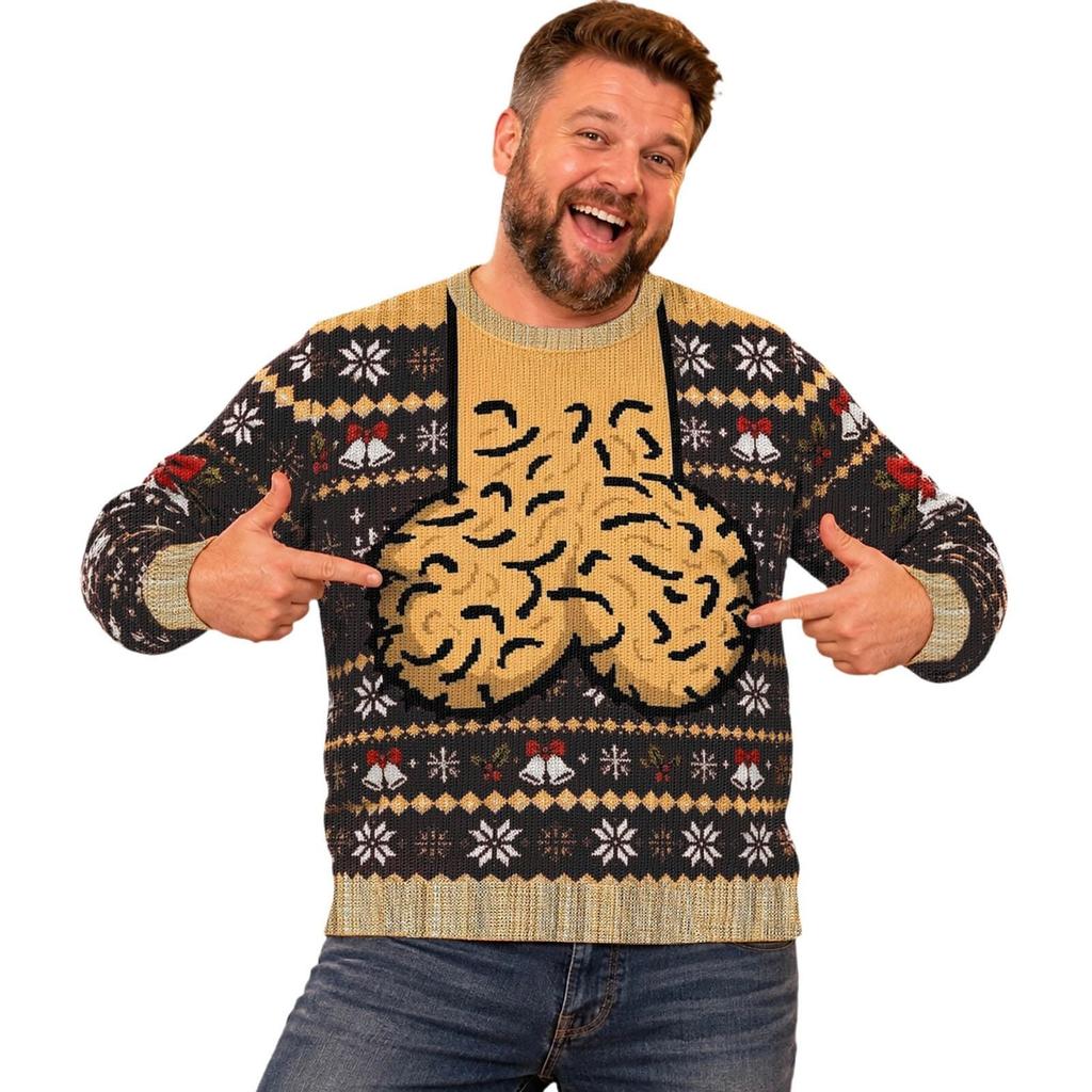 Men's Long Sleeve Crewneck T-Shirt, Casual Basic Tee Top for Everyday Wear and Outings
