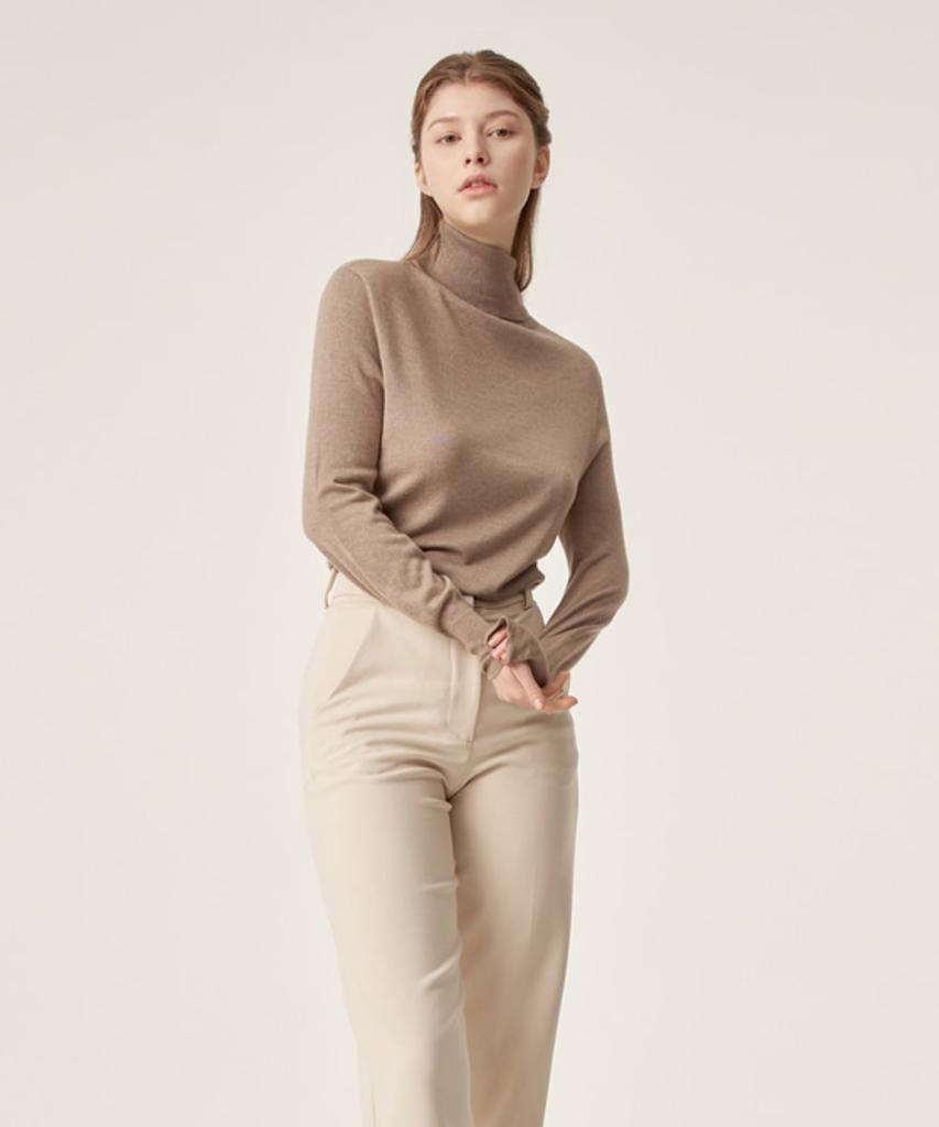 TACET Silk Cashmere Blended Turtleneck Knit