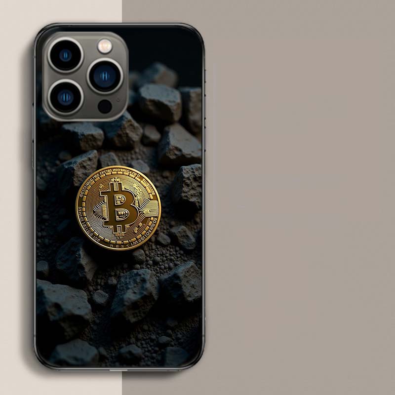 Bitcoin Money Phone Case For Iphone 17 Air 15 Pro 14 Plus 16 Pro Max 17E 16E 12 13 Mini 11 Cover Cute Fundas