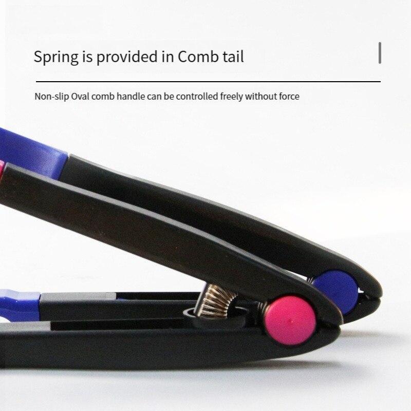 Плоская расческа для выпрямления волос, расческа для салонных волос, расчески для укладки волос, выпрямитель для волос V-образной формы, прямой выпрямитель для волос