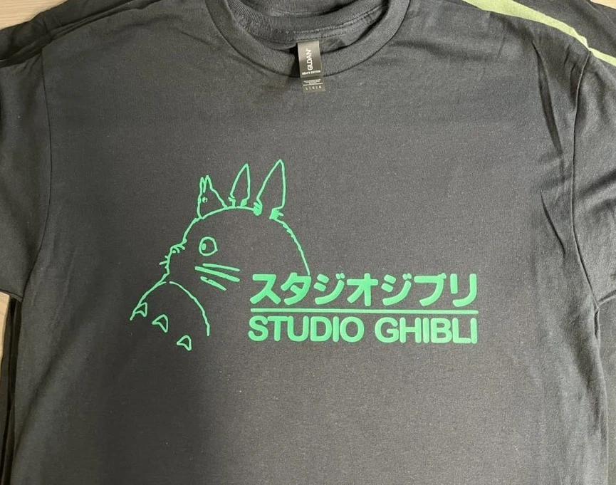 СТУДИЯ GHIBLI Мой сосед Тоторо ЗЕЛЕНАЯ Аниме Футболка