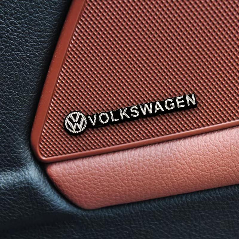 Car Audio Decorate 3D Aluminum Emblem Badge Sticker Decal Accessories For Volkswagen VW R GTI Golf Polo Passat b6 Tiguan Beetle zh5