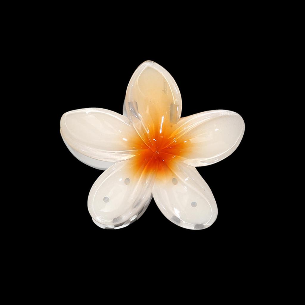 Заколки для волос в виде крабов с градиентными цветами в гавайском стиле для женщин, заколки-пламерии для тонких/густых волос, аксессуары, пляжный отдых, заколка-краб