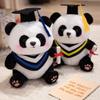 Soft Stuffed Animal Toy Cute Doctor Hat Panda Doll Plush Panda Ornaments  Students Gift