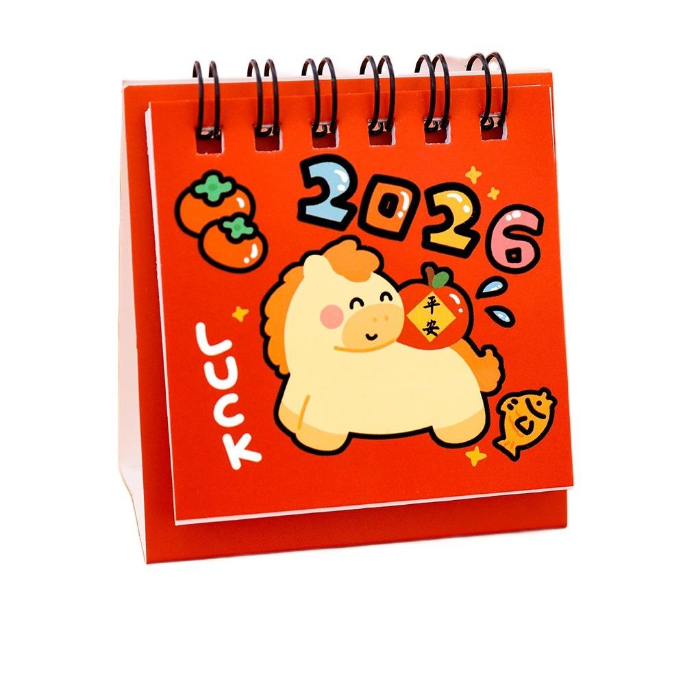 New Year 2026 Desk Calendar Cartoon Daily Planner Simple Desktop Calendar  Gifts
