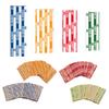100Pcs Coin Wrapper Assorted Flat Coin Rolls Wrappers Kraft Paper 4 Colors Penny Nickel Dime Quarter Coin Rolls